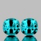 NATURAL PREMIUM INTENSE BLUE ZIRCON PAIR - FL