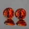 Natural Mandarin Orange Spessartite Garnet Pair - FL