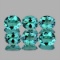 Natural Paraiba Green Blue Apatite 6 Pcs (Flawless-VVS)