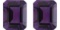 Purple Lab Amethyst Pair 15x12 MM Carats - VVS