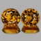 Natural  Golden Yellow Mali Garnet Pair{Flawless-VVS}