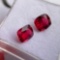 Natural Rare Jedi Burma Vivid Red Spinel Pair Certified