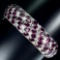 Natural Unheated Rhodolite Garnet Bangle