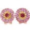 Natural RUBY CITRINE AMETHYST TOURMALINE Earrings