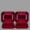 Natural AAA Fire Red Mozambique Ruby Pair