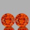 Natural AAA Orange Sapphire Pair {Flawless-VVS}