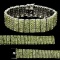 Natural Stunning Peridot 250 Carats Bracelet