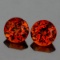 Natural  Mandarin Orange Spessartite Garnet Pair - FL