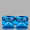 Natural Swiss Blue Topaz Pair{Flawless-VVS1}