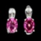 Natural  Brazil Pink Topaz  Earrings