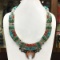 Tibet Natural Stone Tribal Queen Royal Necklace