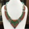 Tibet Natural Stone Tribal Queen Royal Necklace