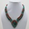 Tibet Natural Stone Tribal Queen Royal Necklace