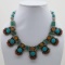 Tibetan Turquoise & Coral Handmade Tribal Necklace