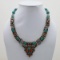 Tibet Natural Stone Tribal Queen Royal Necklace