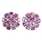 Natural Rhodolite Garnet  & Tanzanite Earrings