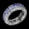 Natural Blue Violet Tanzanite 37.41 ct Ring