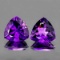 NATURAL AAA PURPLE AMETHYST PAIR [IF-VVS]