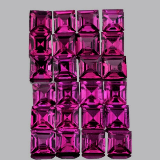 Natural Pinkish Purple Rhodolite Garnet 30 Pcs - FL/VVS
