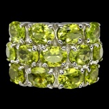 Natural Green Peridot Ring