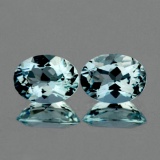 Natural Light Sky Blue Aquamarine 8x6 mm - Flawless