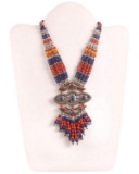 Tibet Natural Stone Tribal Queen Royal Necklace