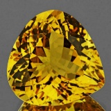 Natural AAA Golden Yellow Citrine 19 MM(Flawless-VVS1}