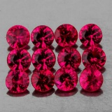 Natural Premium Red Burma Ruby 12 Pcs - Untreated