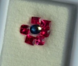 Natural Vivid Red Rare Burma Jedi Spinel & Sapphire