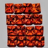 Natural Madeira Orange Citrine 30 Pcs(Flawless-VVS1}