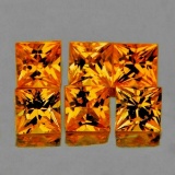 Natural Golden Yellow Sapphire 6 Pcs [Flawless-VVS]