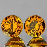 Natural Golden Yellow Mali Garnet Pair{Flawless-VVS1}