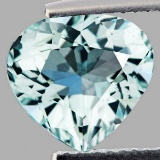 Natural Sky Blue Aquamarine Heart 2.67 Cts - VVS