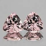 Natural Peach Pink Morganite Pair [VVS]