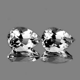 NATURAL WHITE TOPAZ PAIR 12x8 MM[FLAWLESS-VVS]