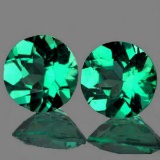 Natural AAA Paraiba Blue Green Apatite Pair 6.30 MM