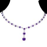 Natural Stunning Brazil Amethyst Necklace - Untreated