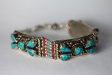 Tibet Hand Made Turquoise Bracelet