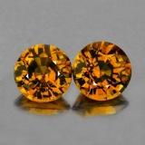 Natural Golden Yellow Mali Garnet Pair{Flawless-VVS}