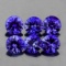Natural Premium Violet Blue Sapphire 6 Pc Untreated -FL