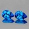 Natural Premium AAA Swiss Blue Topaz Pair 9x6 MM  FL