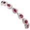 Natural  Stunning Red Ruby Bracelet