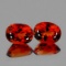 Natural Madeira Orange Citrine Pair (Flawless-VVS}