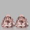 Natural Peach Pink Morganite Pair[Flawless-VVS]