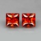 Natural Imperial Spessartite Garnet Pair 5.00 MM