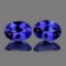 Natural AAA Purple Blue Tanzanite Pair - FL