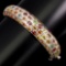 Natural Top Fancy Colors Sapphire 117.87 Ct Bangle