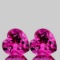 Natural Heart Hot Pink Topaz Pair{Flawless-VVS1}