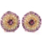 NATURAL RH-GARNET AMETHYST PERIDOT  CITRINE Earrings