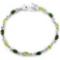 NATURAL GREEN CHROME DIOPSIDE PERIDOT BRACELET